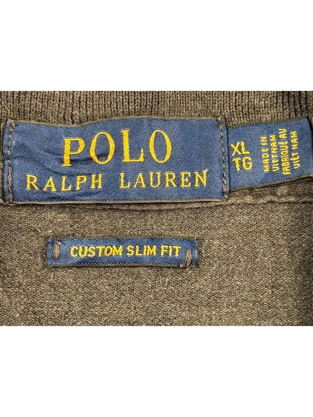 Polo Ralph Lauren Custom Slim Fit XL Gray Polo Shirt